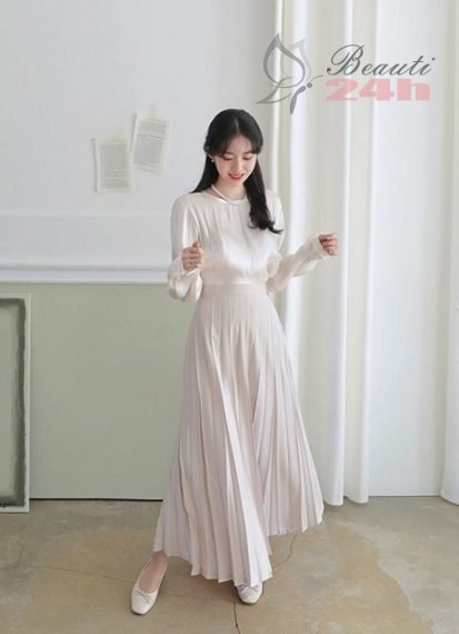 Váy dài suông Hàn Quốc - Hình 3